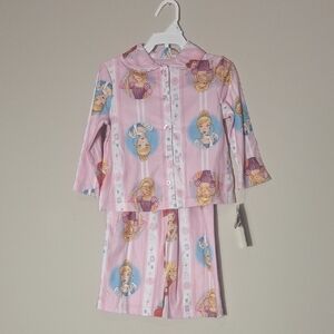 NWT Disney Pink Princess Kids Pajama Set